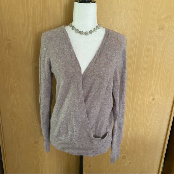 Madewell • Faux Wrap Pullover Sweater - Picture 2 of 6